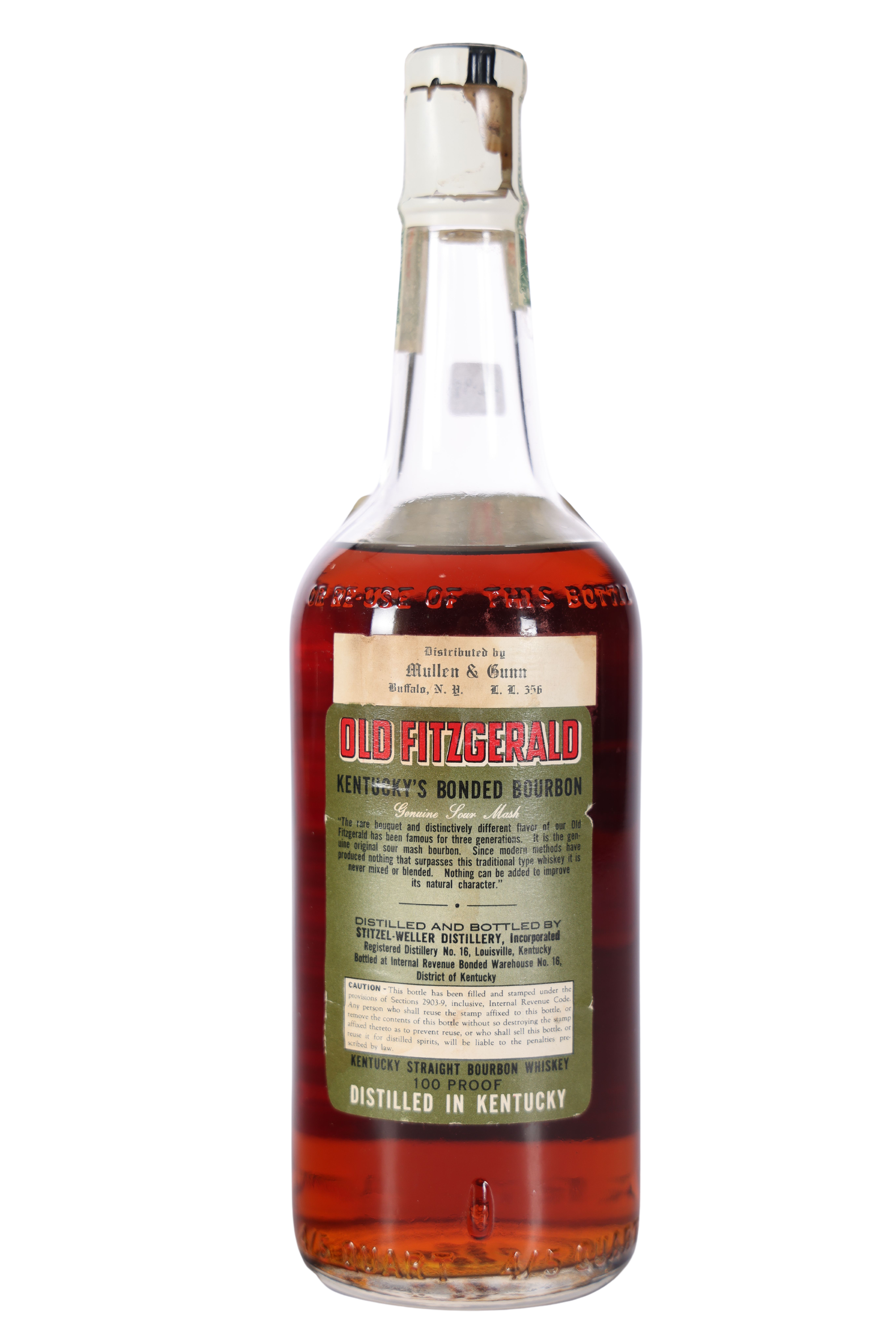 Old Fitzgerald Bottled In Bond 6 Year 1942-1948 Whiskey - 4/5